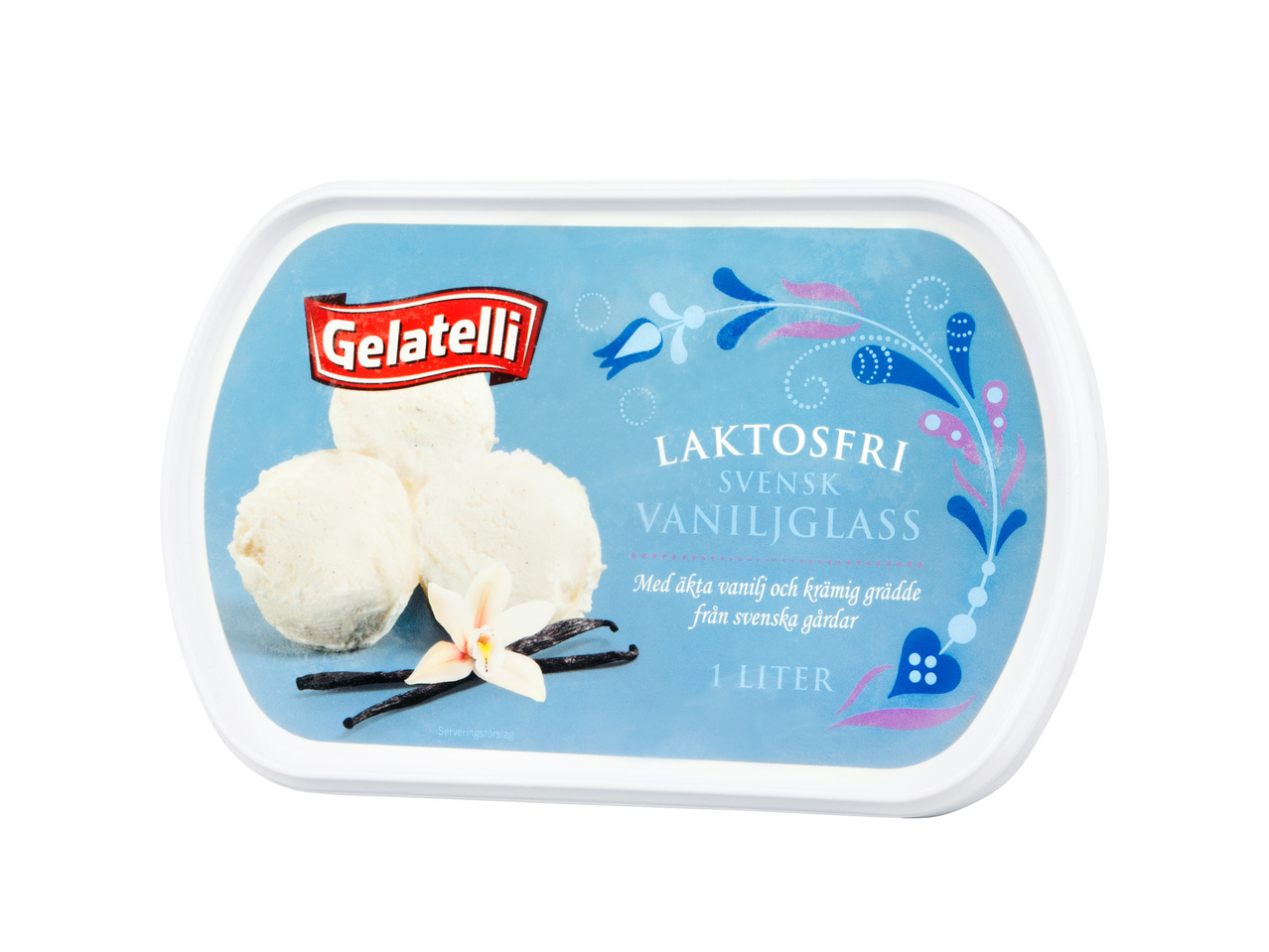 SVENSK LAKTOSFRI GRÄDDGLASS VANILJ