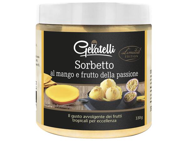 Sorbet with Mango and Passion Fruit