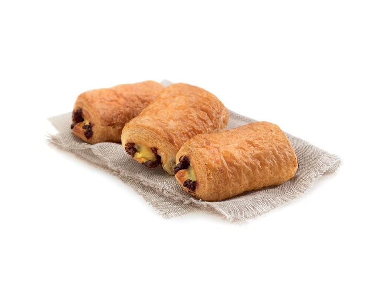 Chocoladebroodje met vanillecrème