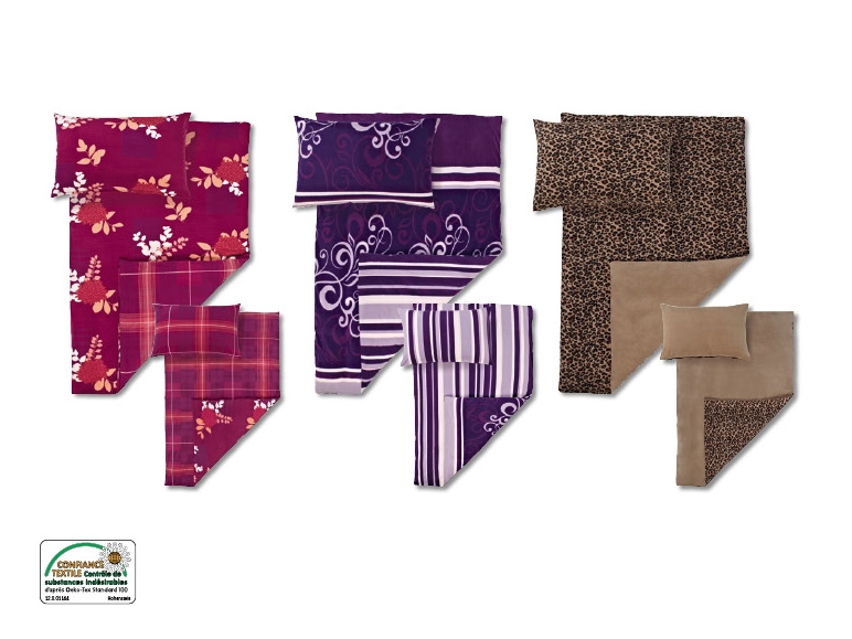 Parure de lit double face microfibre
