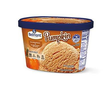 Belmont Pumpkin or French Vanilla Ice Cream