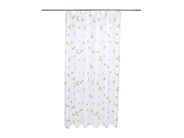 Shower Curtain With Lemon Pattern
