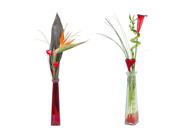 Composition pour la fête des Mères dans un vase en verre