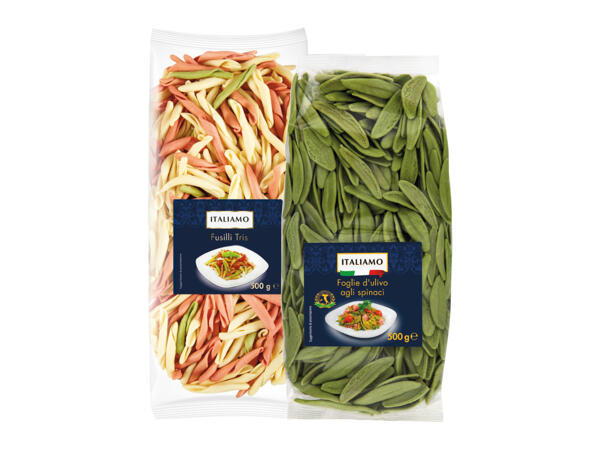"Foglie d'ulivo" or "Fusilli tris"