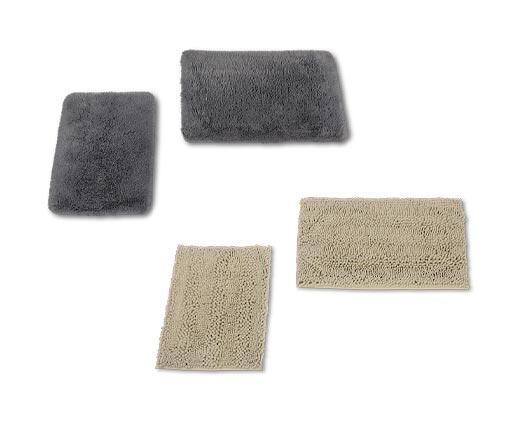 Huntington Home 2 Piece Chenille or Faux Fur Bath Rug