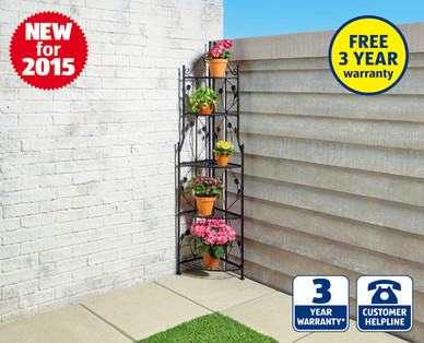Corner Garden Shelf