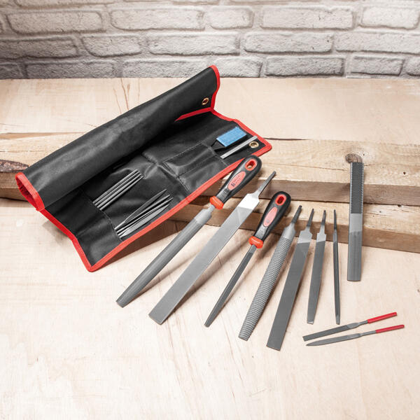 Feilen- und Raspelsatz in Rolltasche 23tlg.