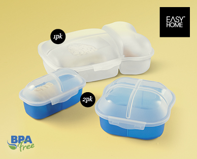 PARTITION LUNCH BOX OR LUNCH SNACK PACK SET
