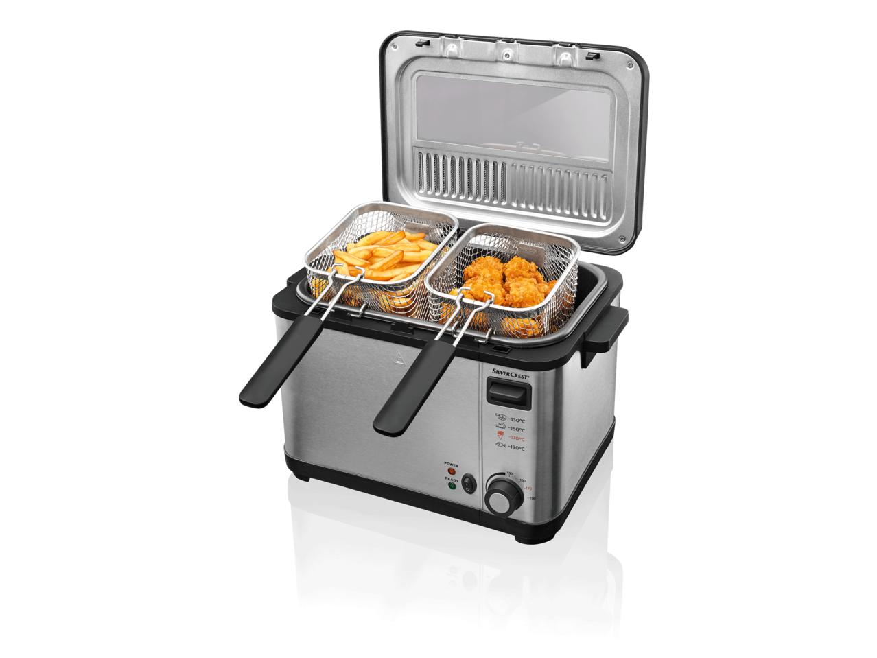 SILVERCREST KITCHEN TOOLS 2,000W Stainless Steel Deep Fryer