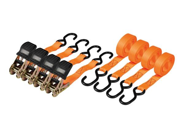 Ultimate Speed Ratchet Strap Set - 4 Pack