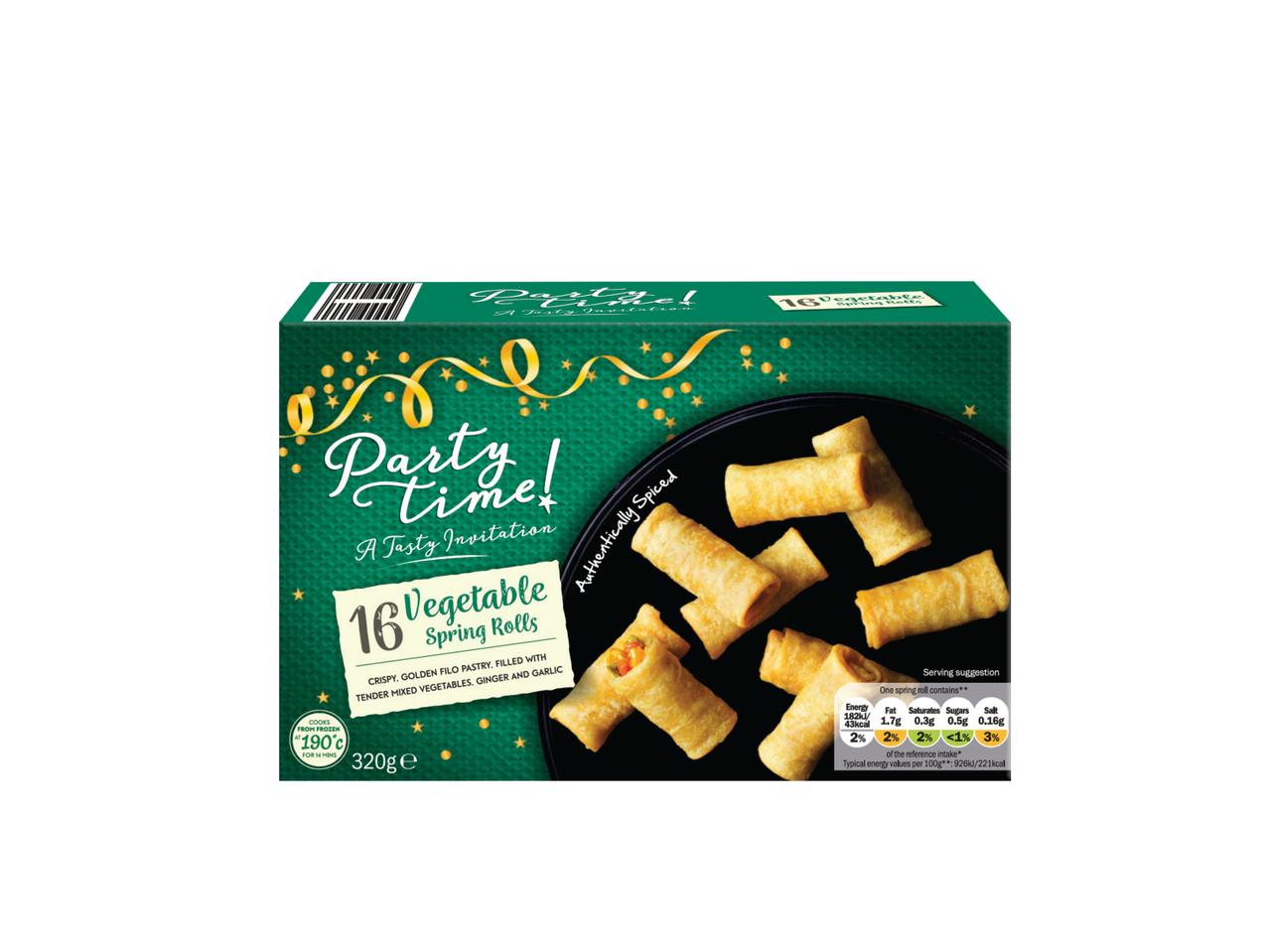 PARTYTIME Vegetable Spring Rolls