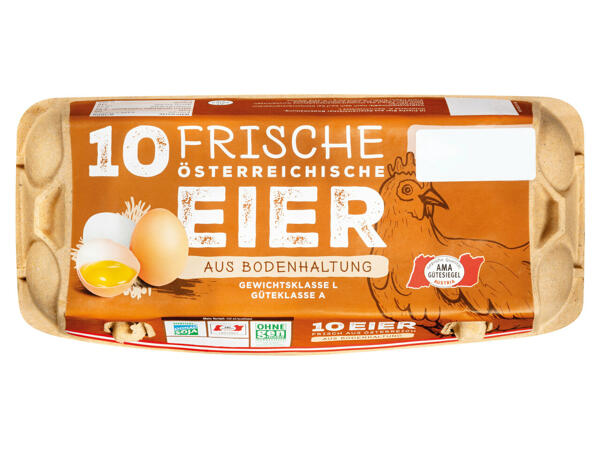 Eier aus Bodenhaltung