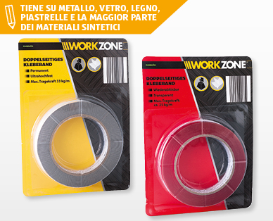Nastro biadesivo per montaggi WORKZONE(R)