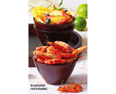 Assorted Wooden Tapas Bowls 3pk
