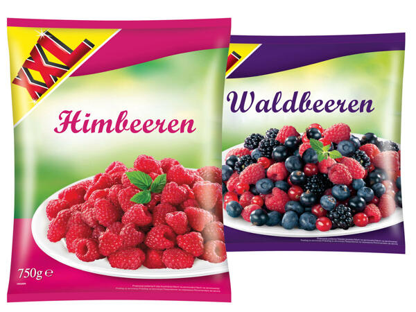 Tiefkühlfrüchte 500/750 g + 250 g gratis