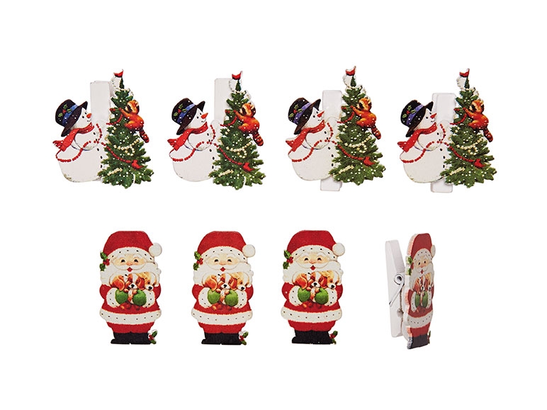 MELINERA Wooden Christmas Decorations