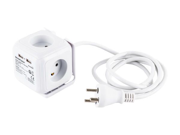 Cube de prises avec ports USB