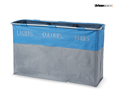 TRIPLE LAUNDRY HAMPER