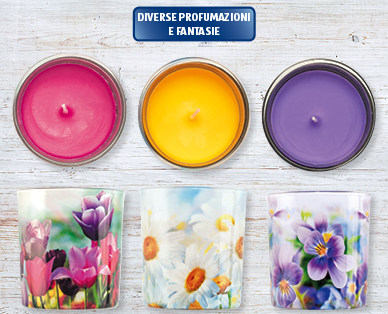 Candele profumate nel vasetto