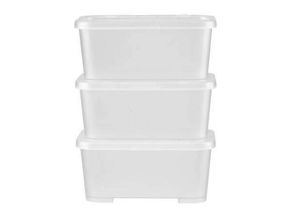 W5 White Storage Box Set - 3 Piece Set