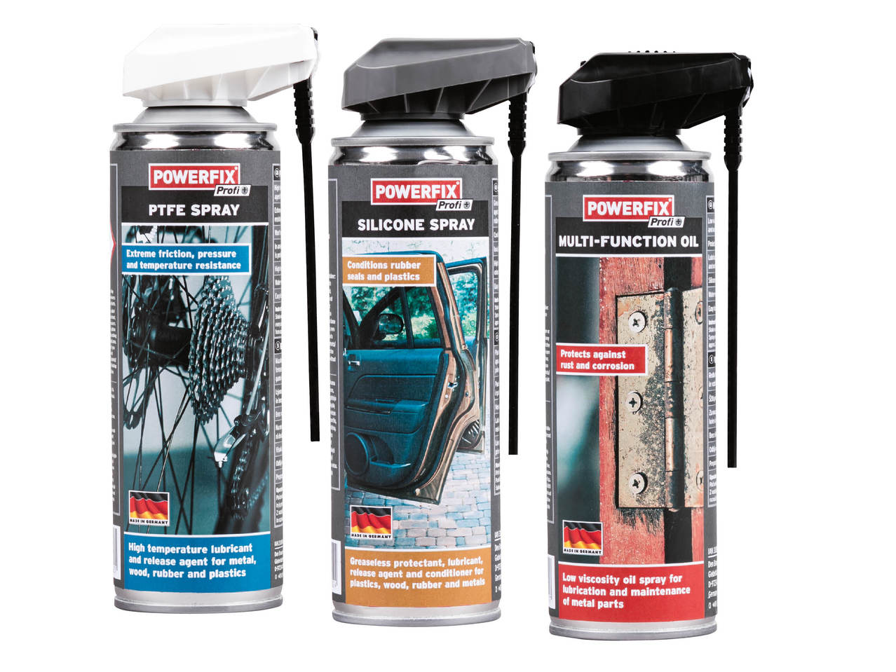 Multi-Function Oil/PTFE Spray/Silicone Spray