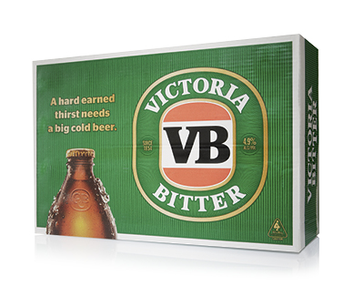 Victoria Bitter Stubbies 24 x 375ml