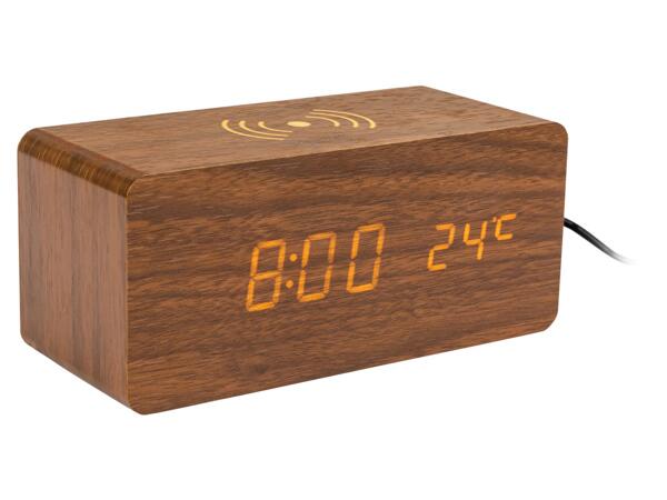 Digital Alarm Clock With QI Charging Station