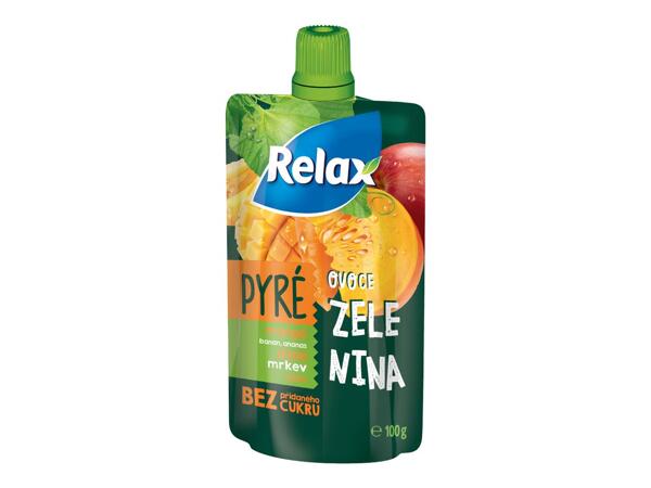 RELAX SNACK OVOCNÉ A ZELENINOVÉ PYRÉ