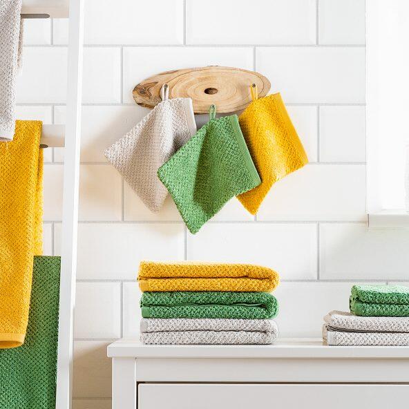 Gants de toilette ou serviettes d'hôtes Fairtrade