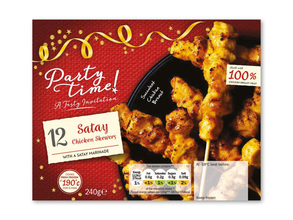 PARTYTIME Chicken skewers