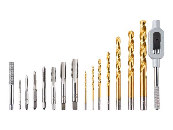 Parkside Drill Bit & Tap Set - 15 Piece Set