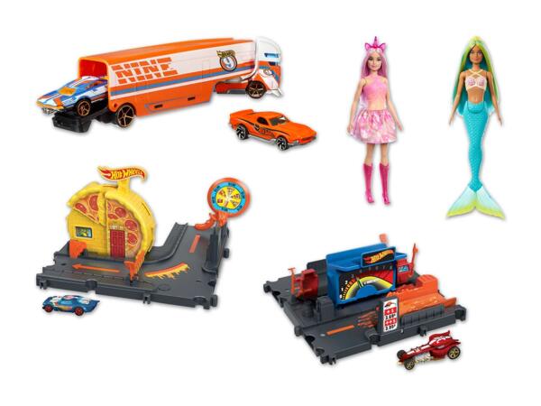 Barbie Puppe/​Hotwheels Sortiment