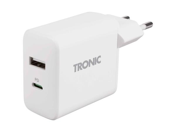TRONIC(R) Dobbelt USB-oplader