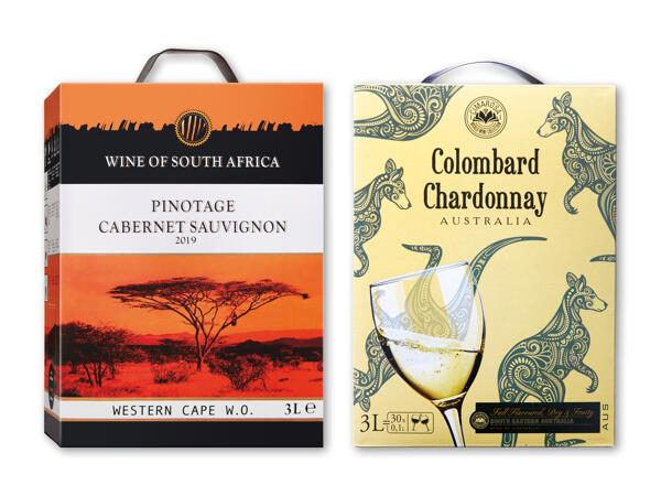 Pinotage Cabernet Sauvignon, Colombard Chardonnay