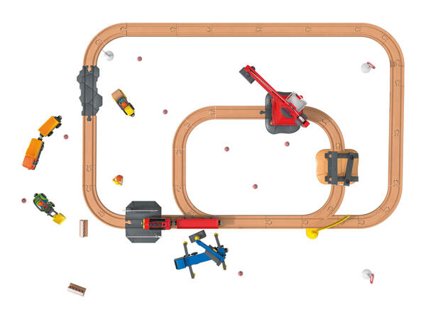 Playtive Construction Site Train Set