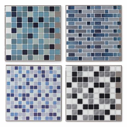 Autocollants muraux à motif de carrelage, 5 pcs