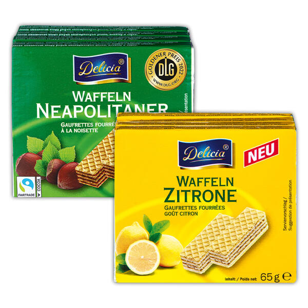 Waffeln gefüllt