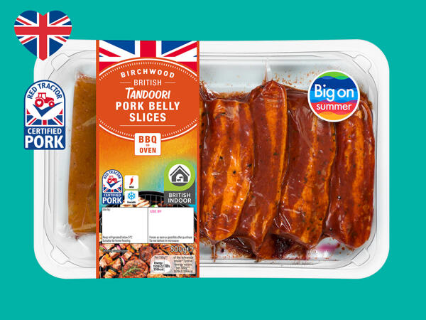 Birchwood Tandoori British Pork Belly Slices
