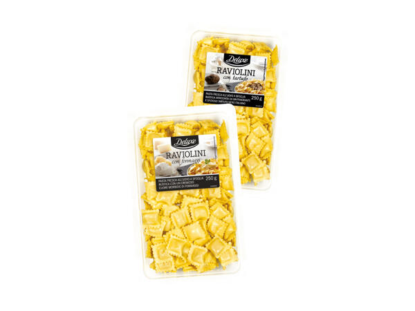 Raviolini with Cheeses or with Truffle