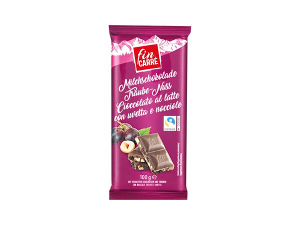 Milk Chocolate with Raisin and Hazelnut
