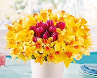 Easter Tulip & Daffodil Mixed Bouquet^