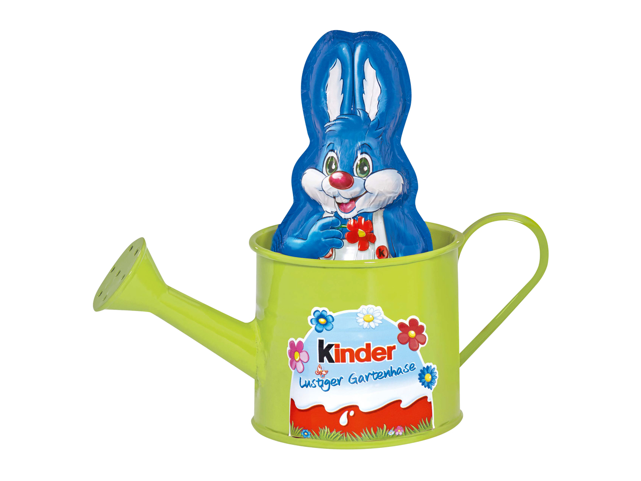 Lapin de Pâques Kinder dans un arrosoir