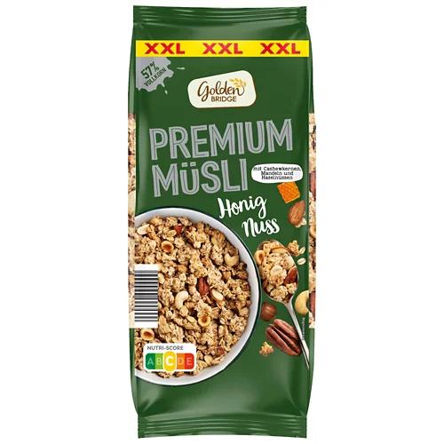 GOLDEN BRIDGE Premium Müsli XXL, Honig-Nuss