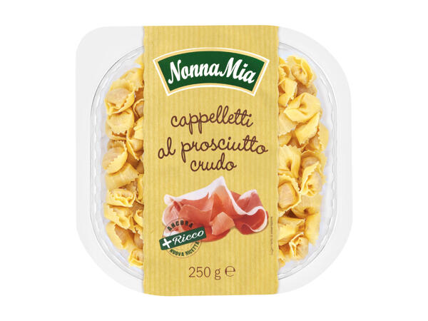 Cappelletti with Raw Ham