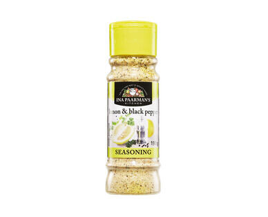 Ina Paarman's Seasonings Lemon Pepper, Chilli & Garlic or Seasoned Sea Salt 160g - 245g