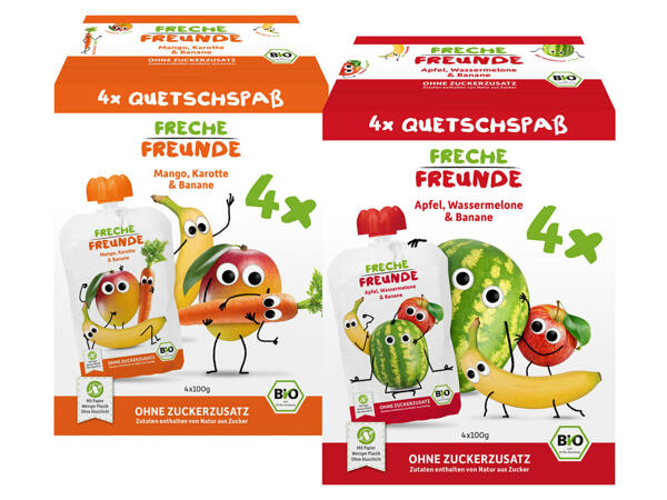 Erdbär Freche Freunde Bio-Quetschies