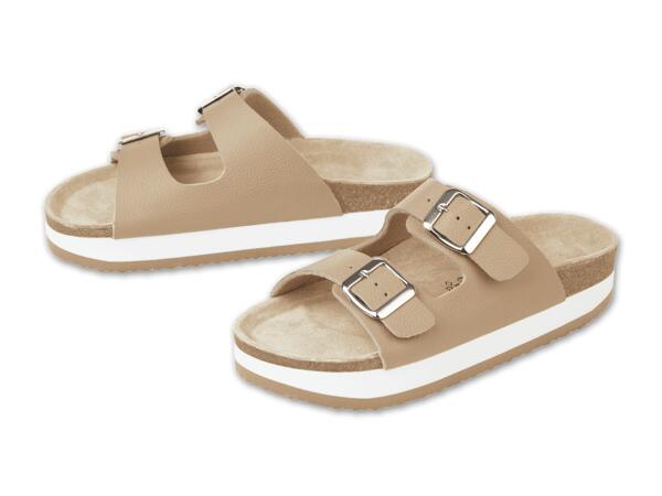 Damen Pantolette mit Plateausohle