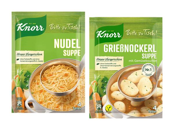 Bitte zu Tisch Suppe