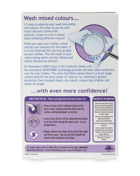 Colour/Dirt Sheets 2 Pack