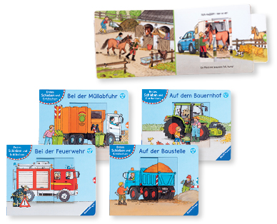 RAVENSBURGER Fahrzeuge-Schiebebuch